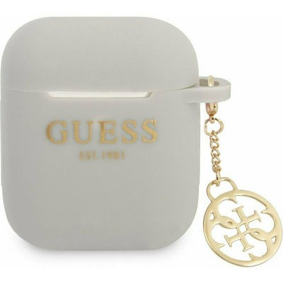 Guess 4G Charm Silicone Case Grey (Apple AirPods / Apple AirPods 2)